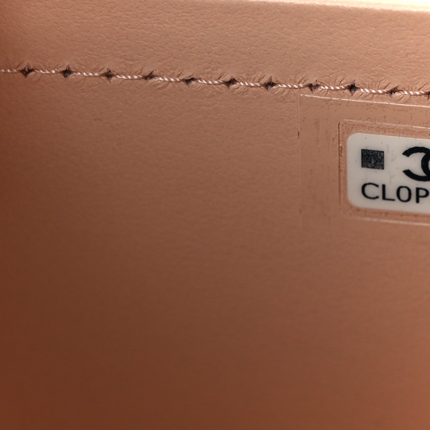 Chanel Shiny Caviar Preppy Coco Long Vanity With Strap Light Pink