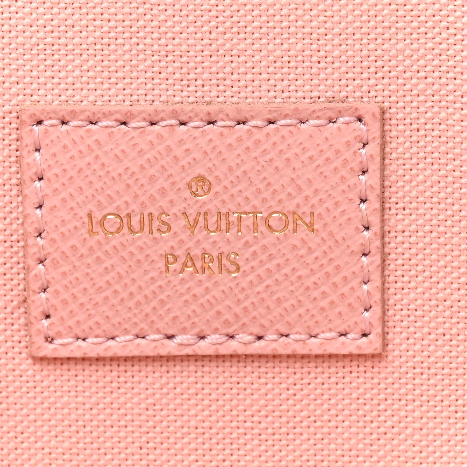 Louis Vuitton Damier Azur Pochette Felicie Chain Wallet Rose Ballerine
