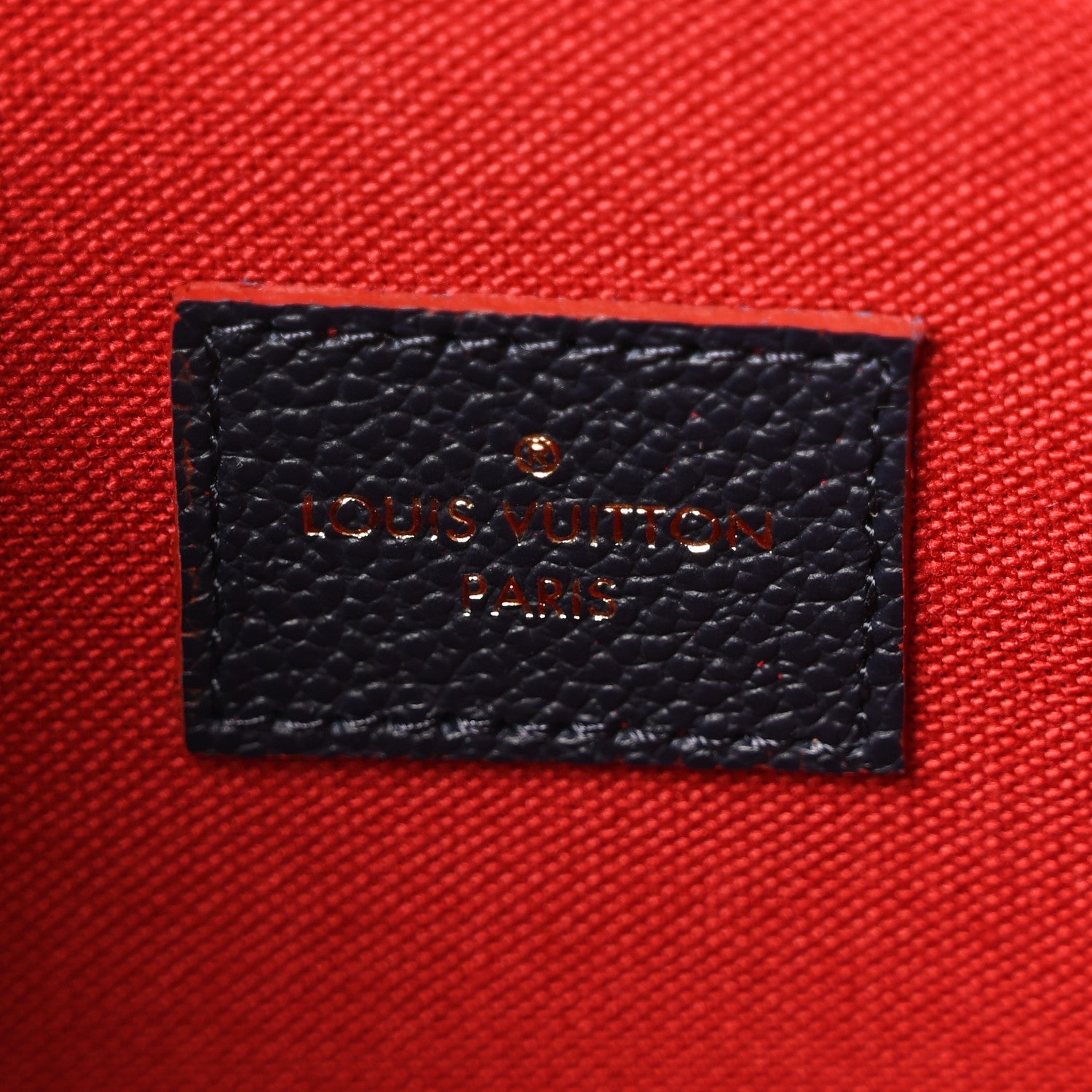 Louis Vuitton Empreinte Pochette Felicie Chain Wallet Marine Rouge