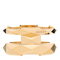 Gucci 18K Yellow Gold Link to Love Double Ring 57 8