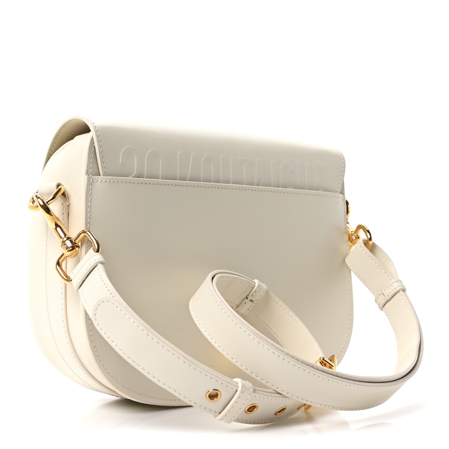 Christian Dior Box Calfskin Medium Bobby Flap Latte