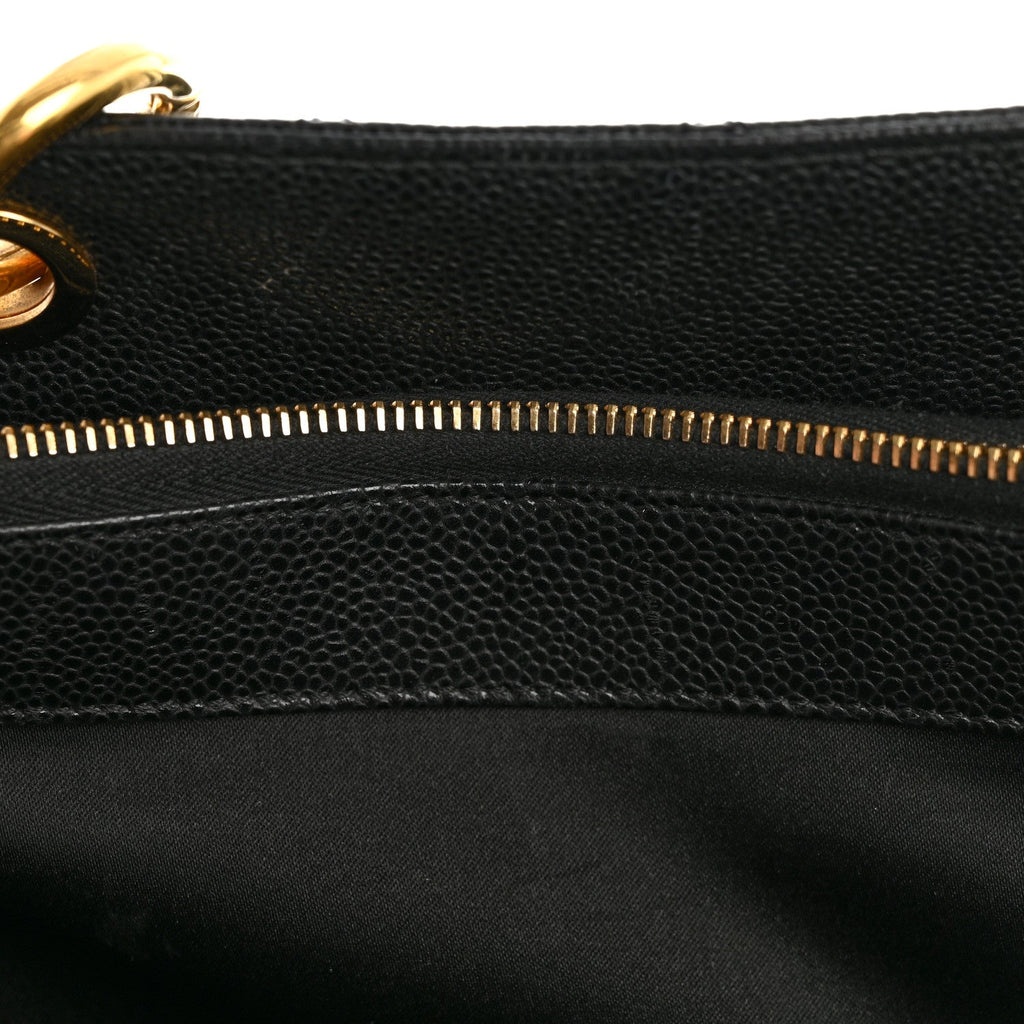 Chanel Caviar Quilted Grand Shopping Tote GST Black