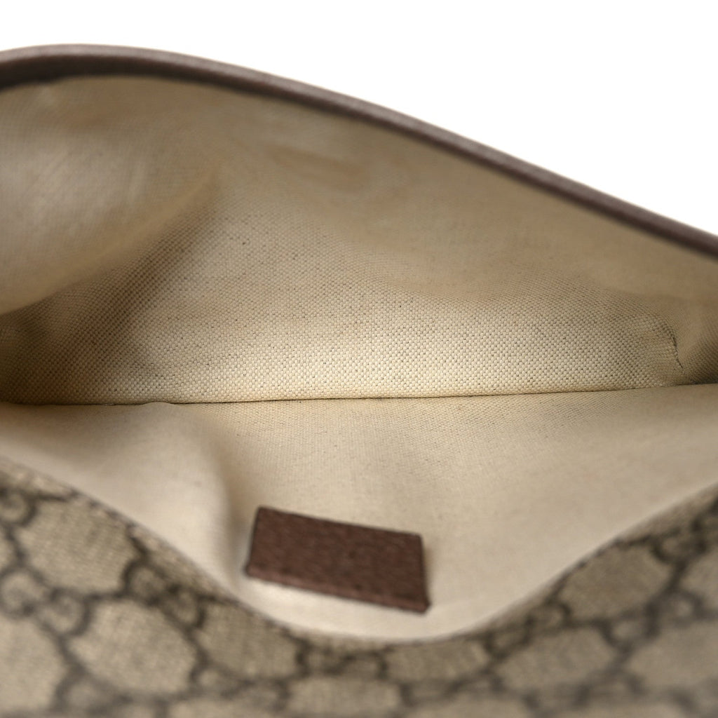 Gucci GG Supreme Monogram Neo Vintage Web Belt Bag Brown