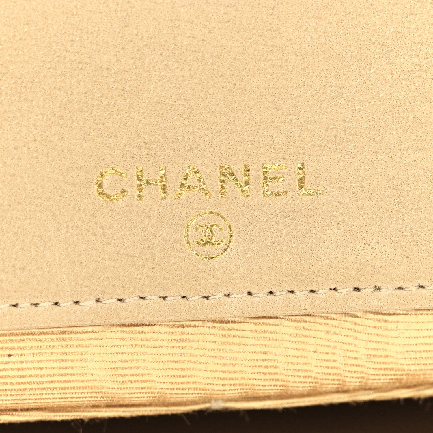 Caviar CC Timeless Flap Wallet Beige