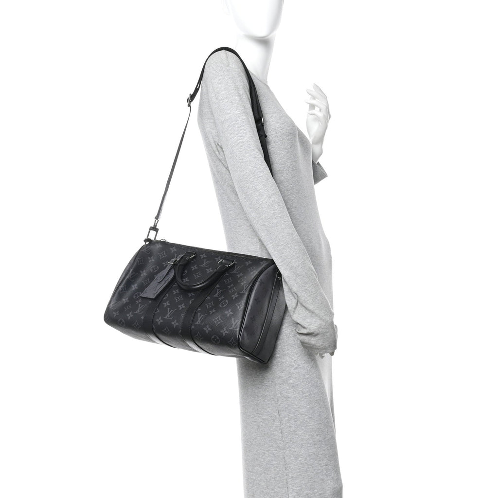 Louis Vuitton Monogram Eclipse Reverse Keepall Bandouliere 35