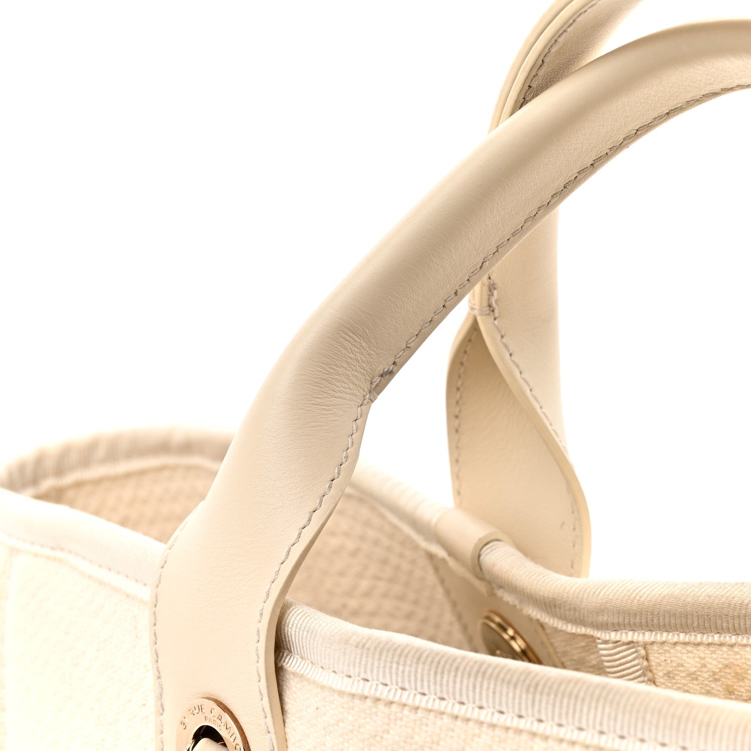 Chanel Mixed Fibers Small Deauville Tote White