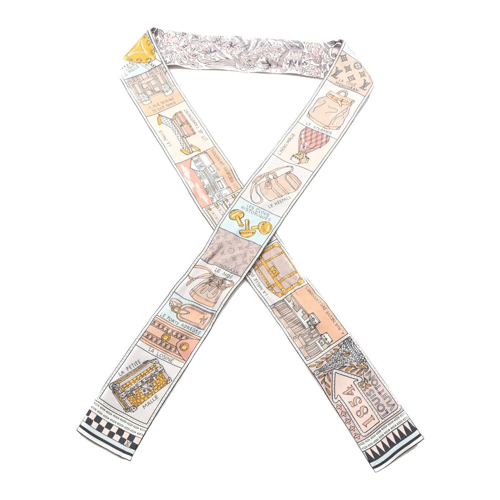 Louis Vuitton Silk Jeu De Louis BB Bandeau Blush