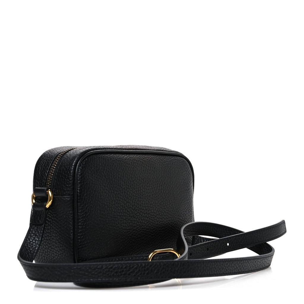 Gucci Pebbled Calfskin Mini Soho Disco Bag Black