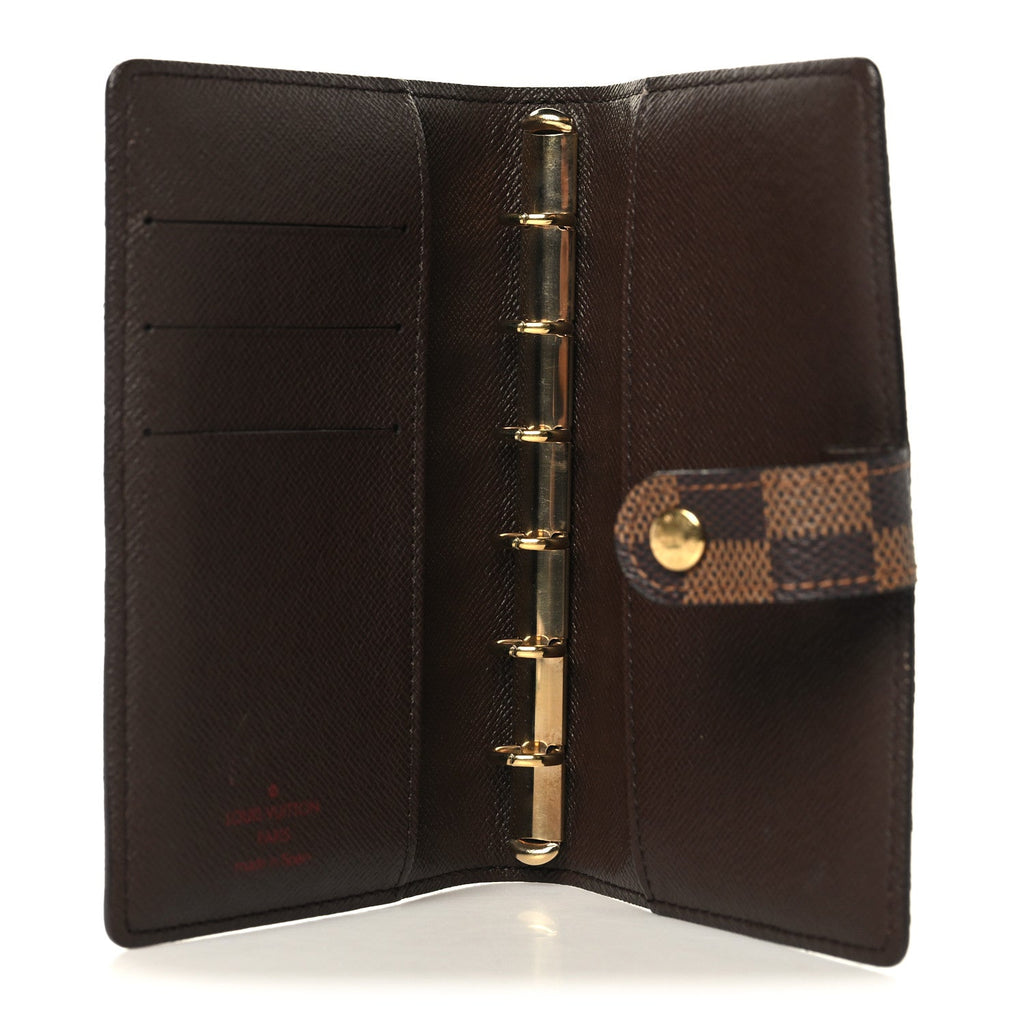 Louis Vuitton Damier Ebene Small Ring Agenda Cover