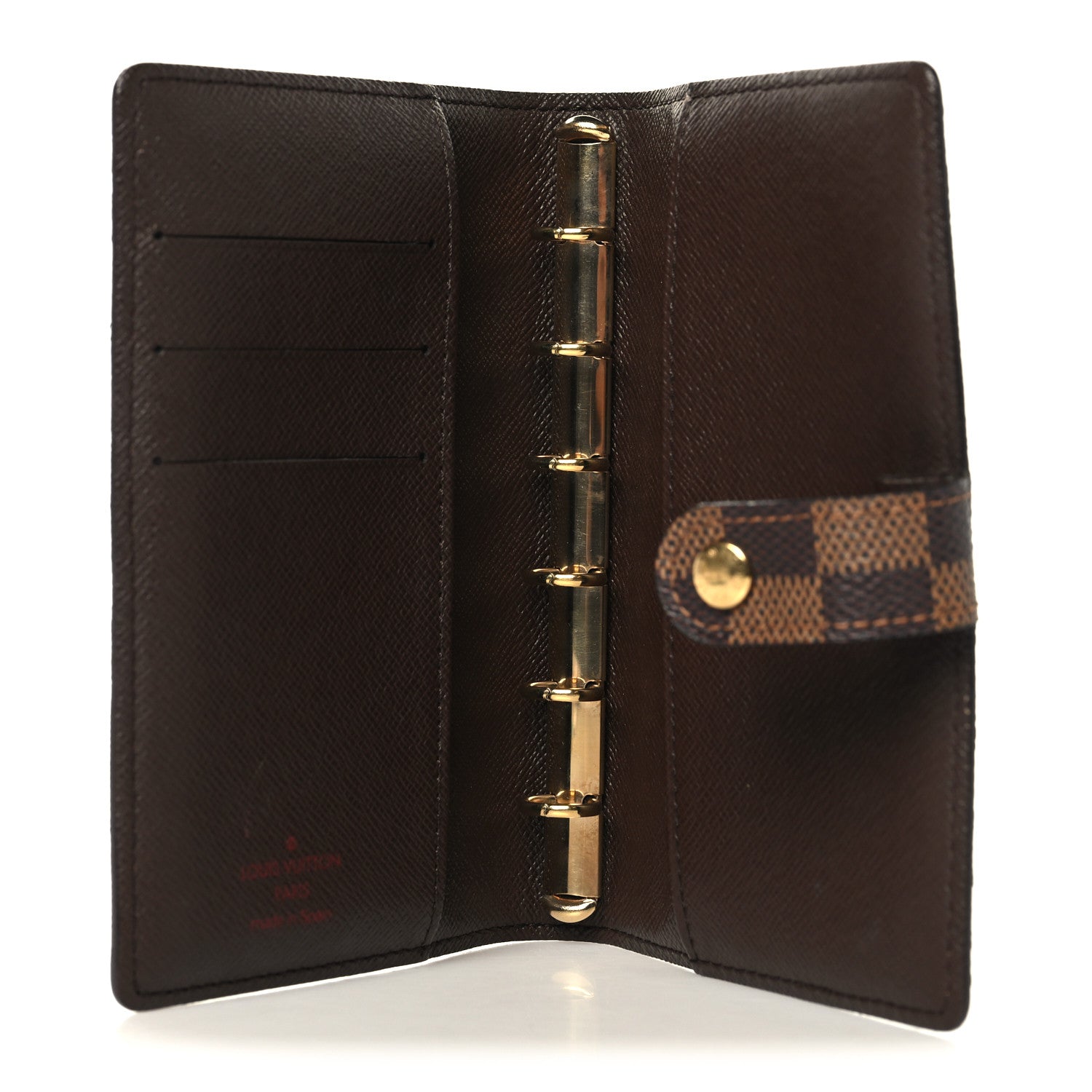 Louis Vuitton Damier Ebene Small Ring Agenda Cover