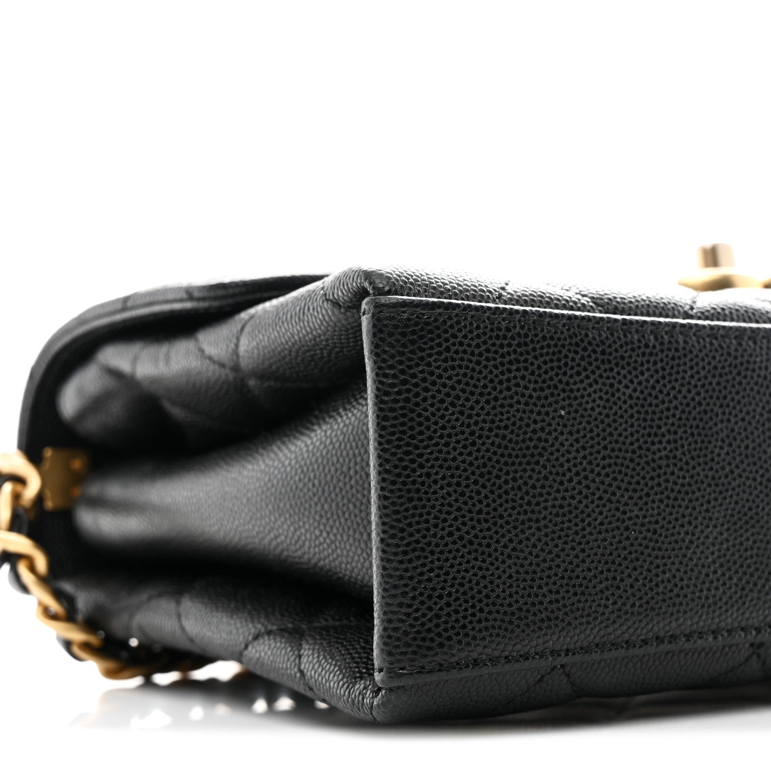 Chanel Caviar Quilted Medium Carry Me Top Handle Flap Black