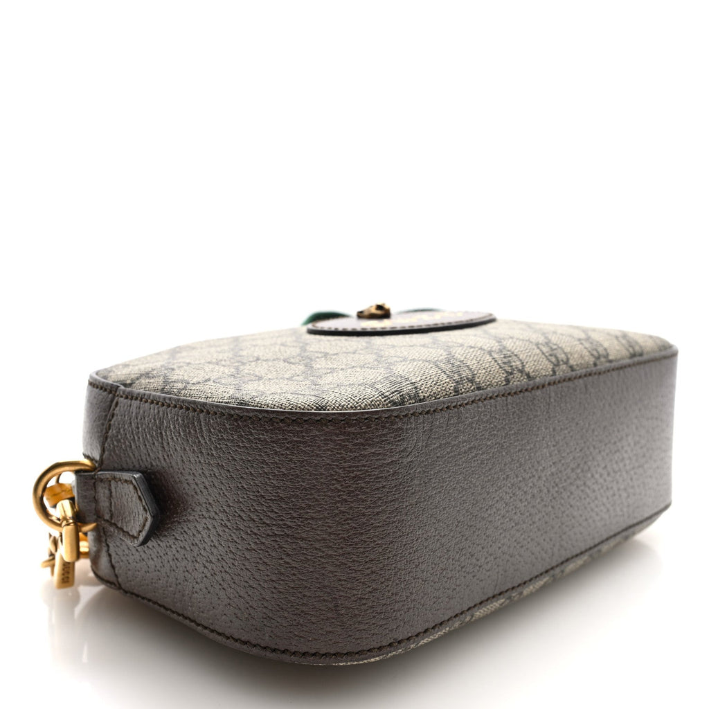 Gucci GG Supreme Monogram Web Neo Vintage Shoulder Bag Beige New Acero Crop