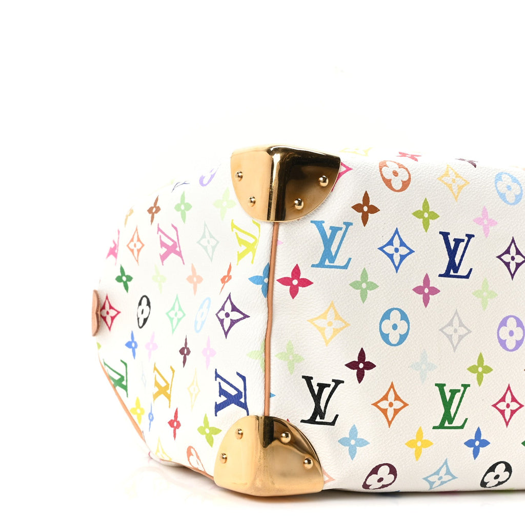 Louis Vuitton Monogram Multicolor Speedy 30 White