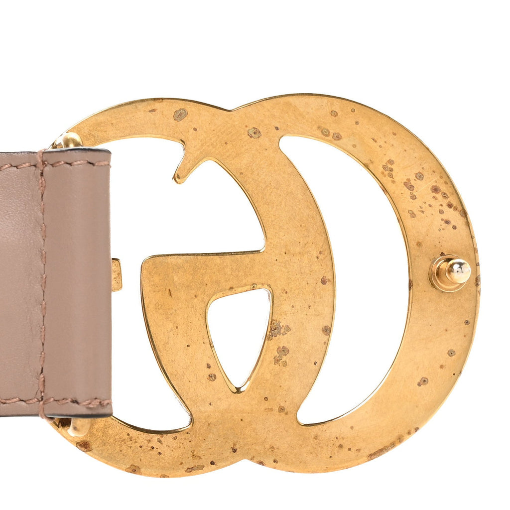Gucci Calfskin Double G 40mm Belt 95 38 Porcelain Rose