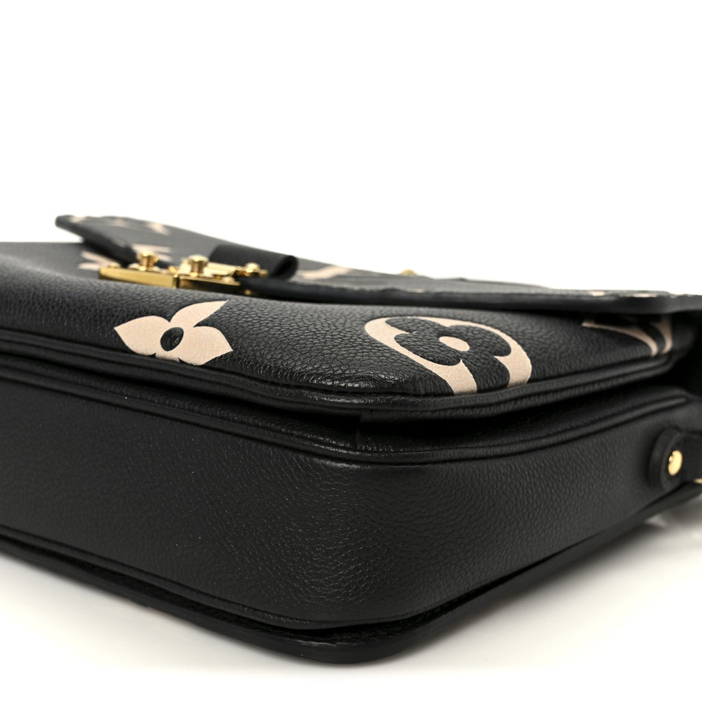 Louis Vuitton Empreinte Monogram Giant Pochette Metis Black Beige