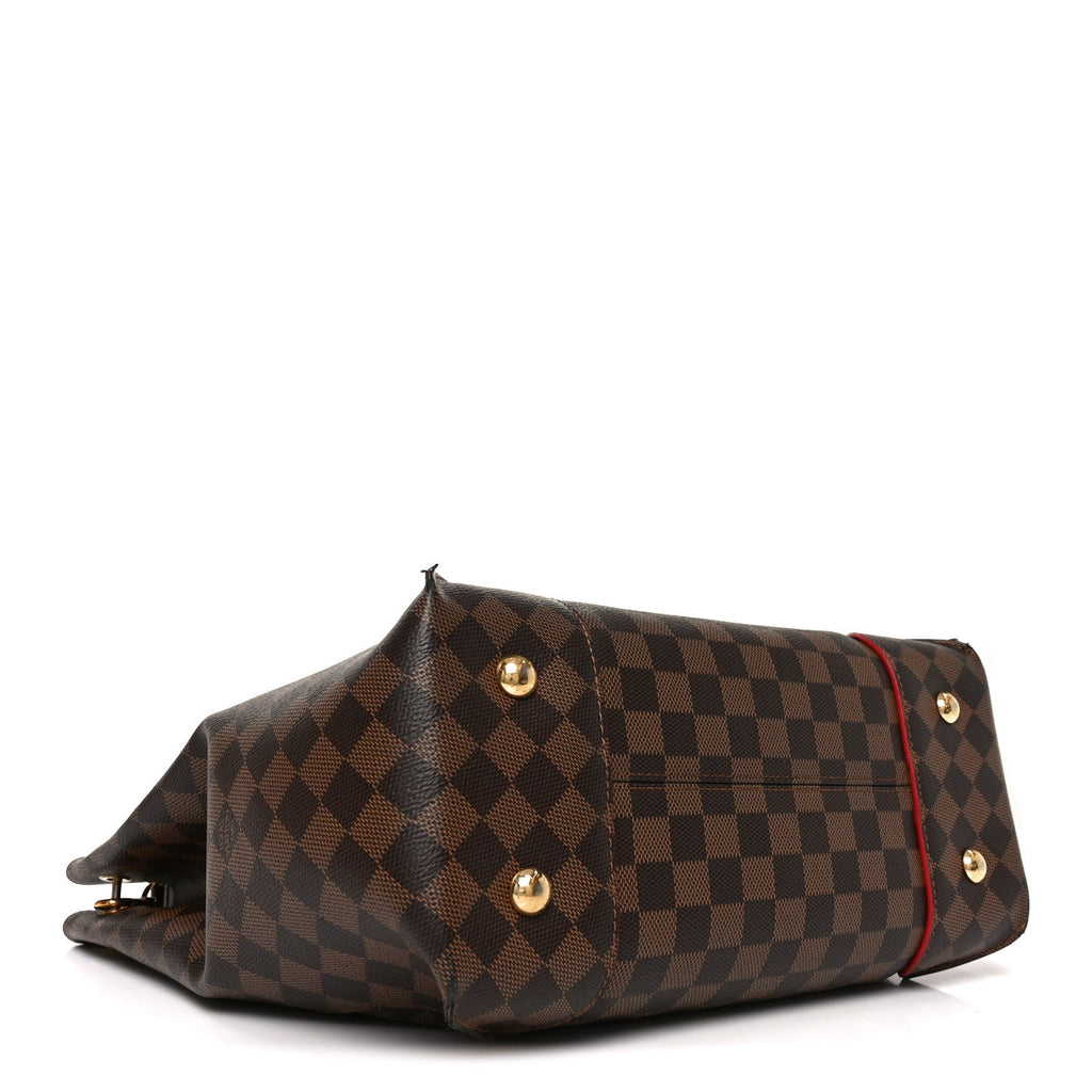 Louis Vuitton Damier Ebene Caissa Hobo Cherry
