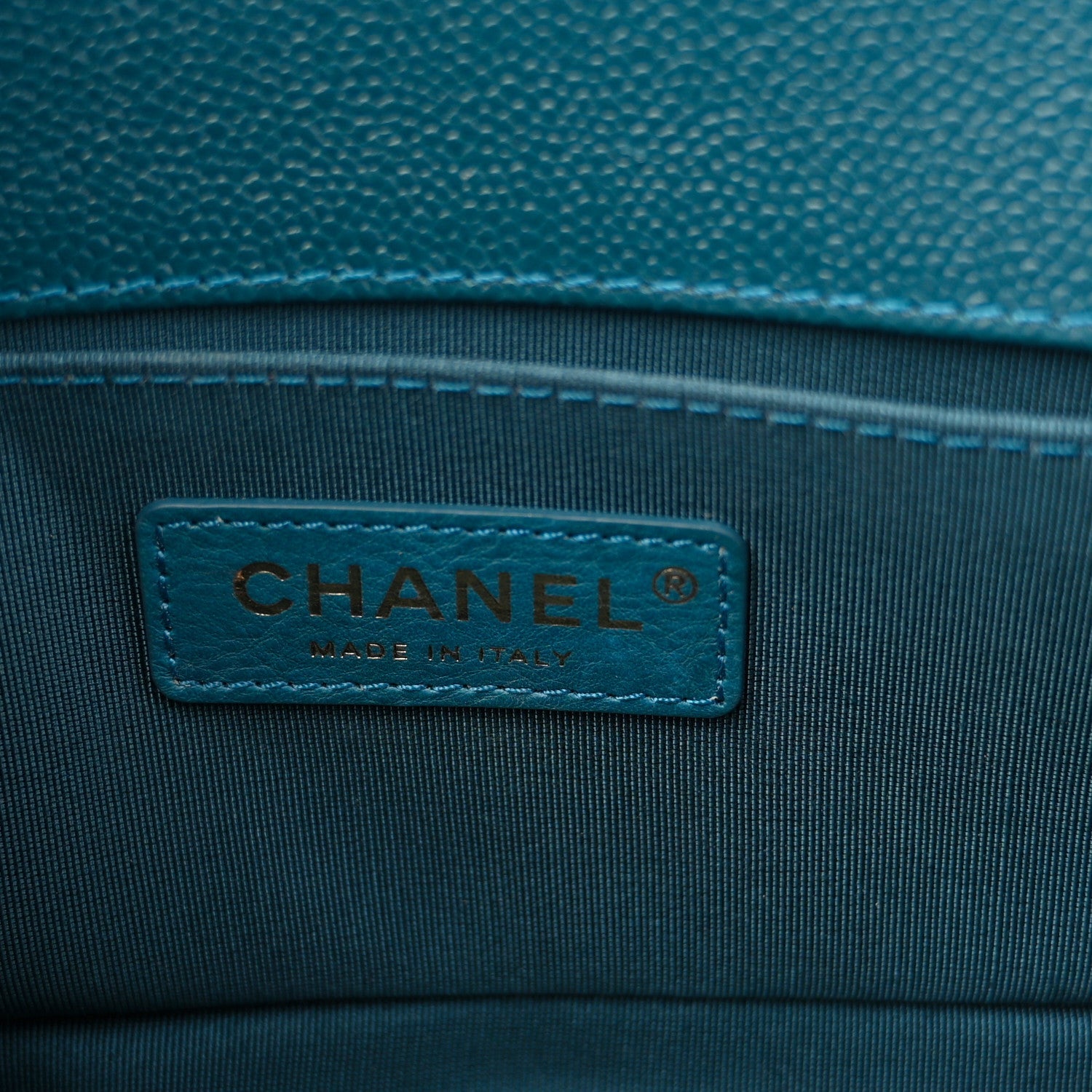Chanel Caviar Quilted Small Boy Flap Dark Blue