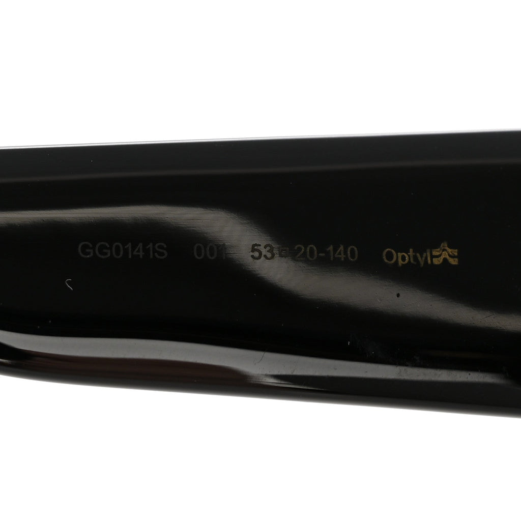 Gucci Acetate Square Frame Sunglasses GG0141S Black