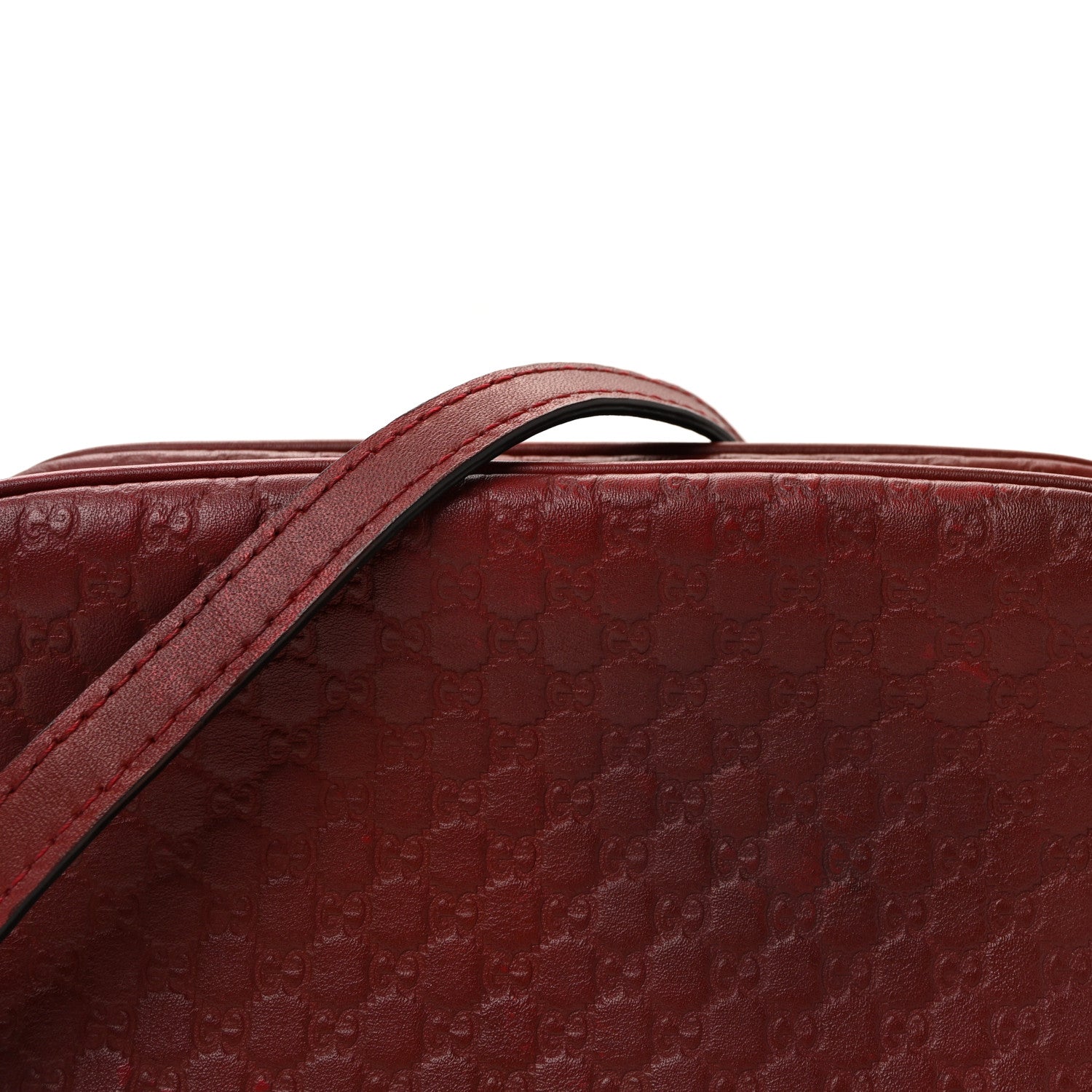 Gucci Microguccissima Mini Bree Messenger Bag Red