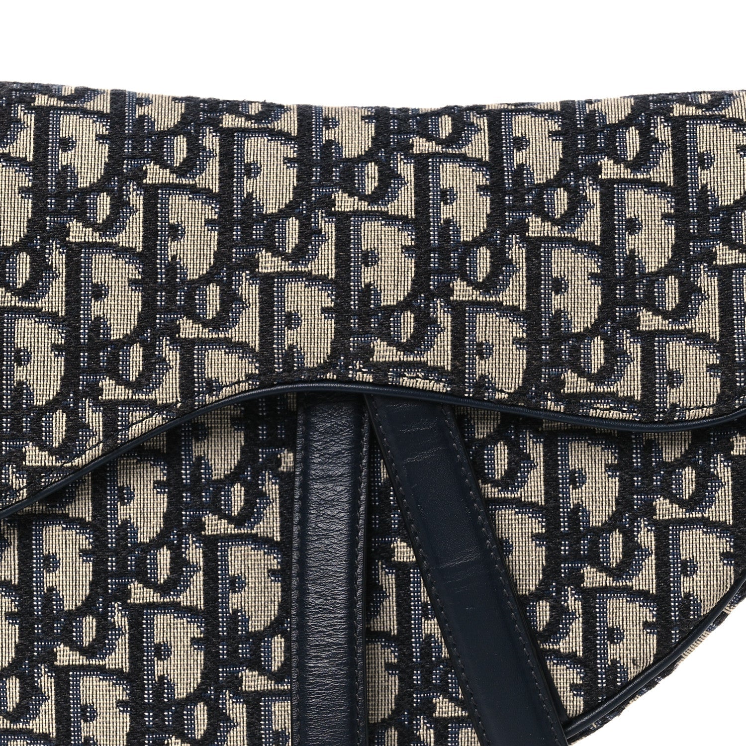 Christian Dior Oblique Saddle Bag Blue