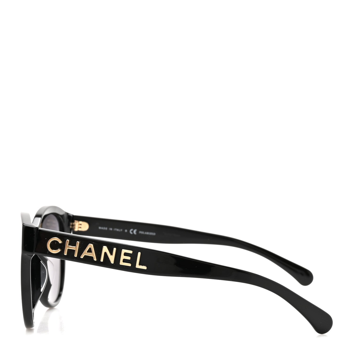 Acetate Pantos Logo Sunglasses 5458-A Black