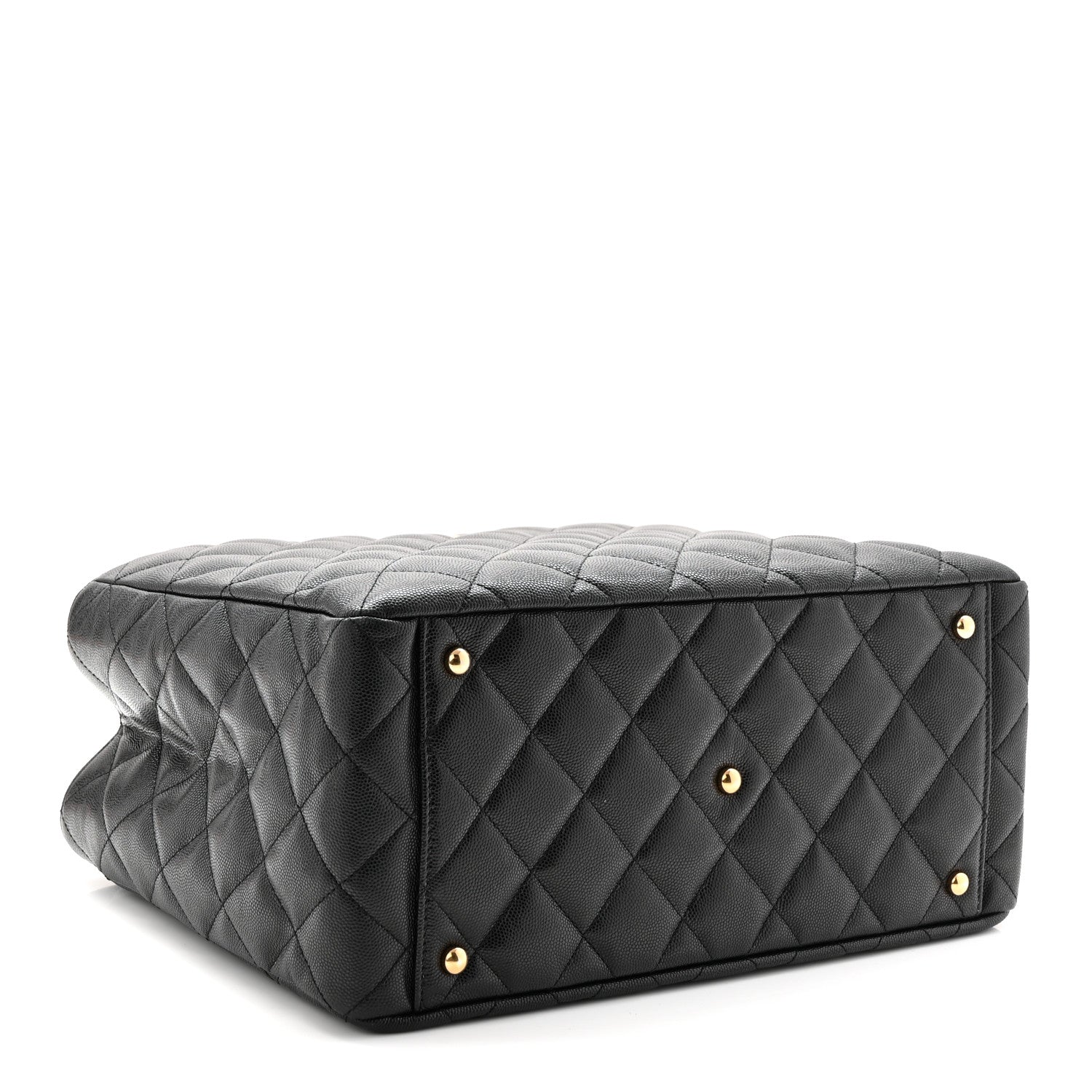 Chanel Caviar Quilted Small Shopping Tote Black