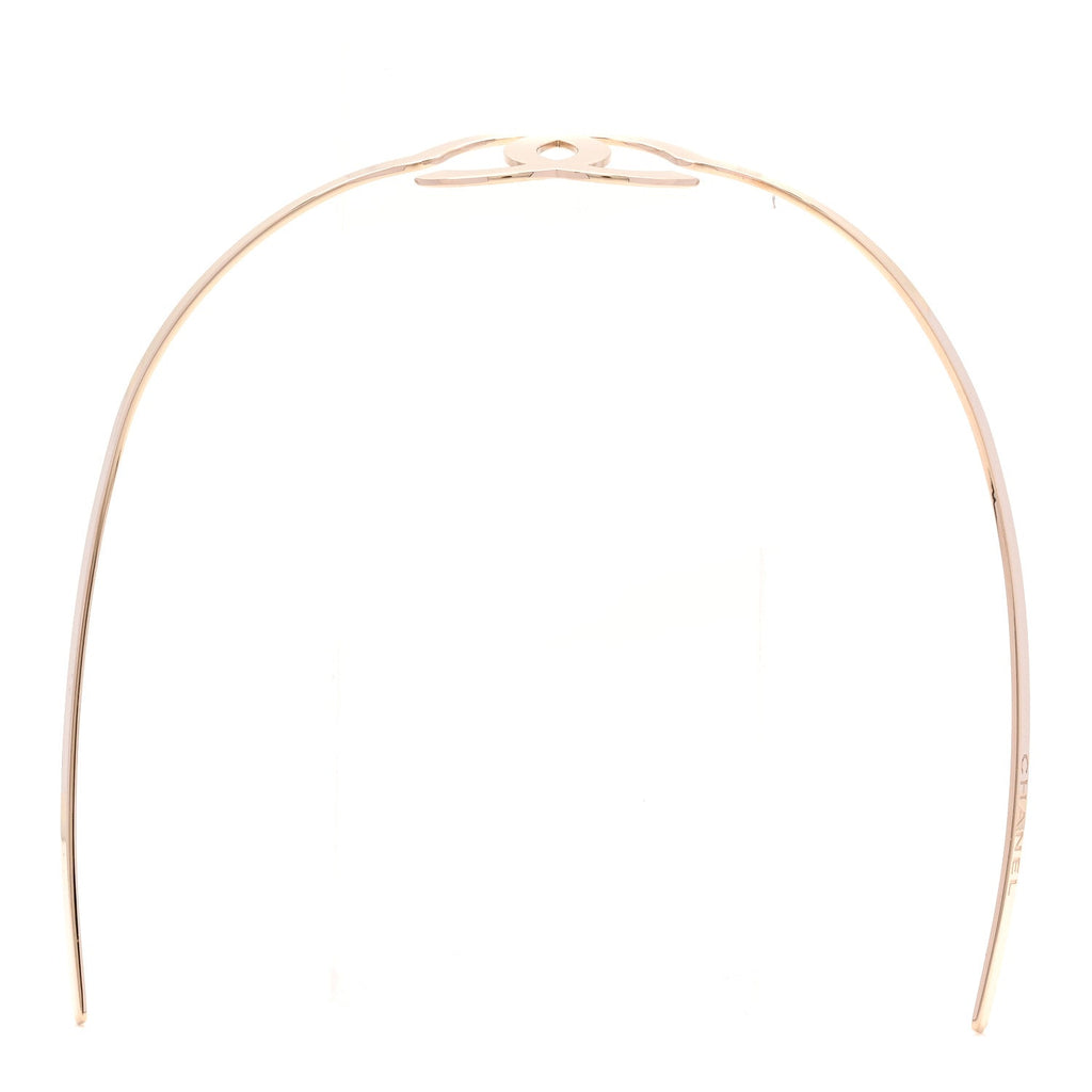 Metal CC Headband Light Gold