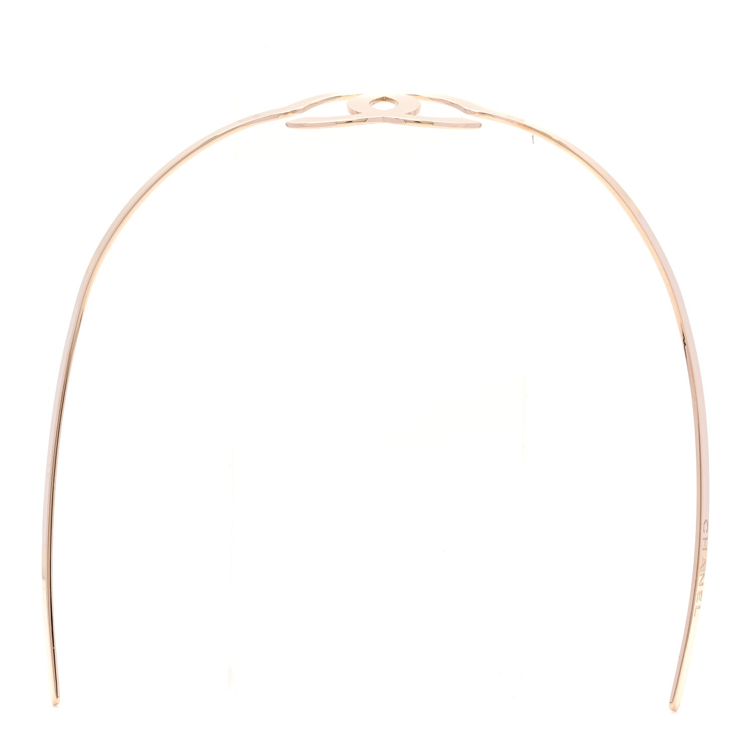 Metal CC Headband Light Gold