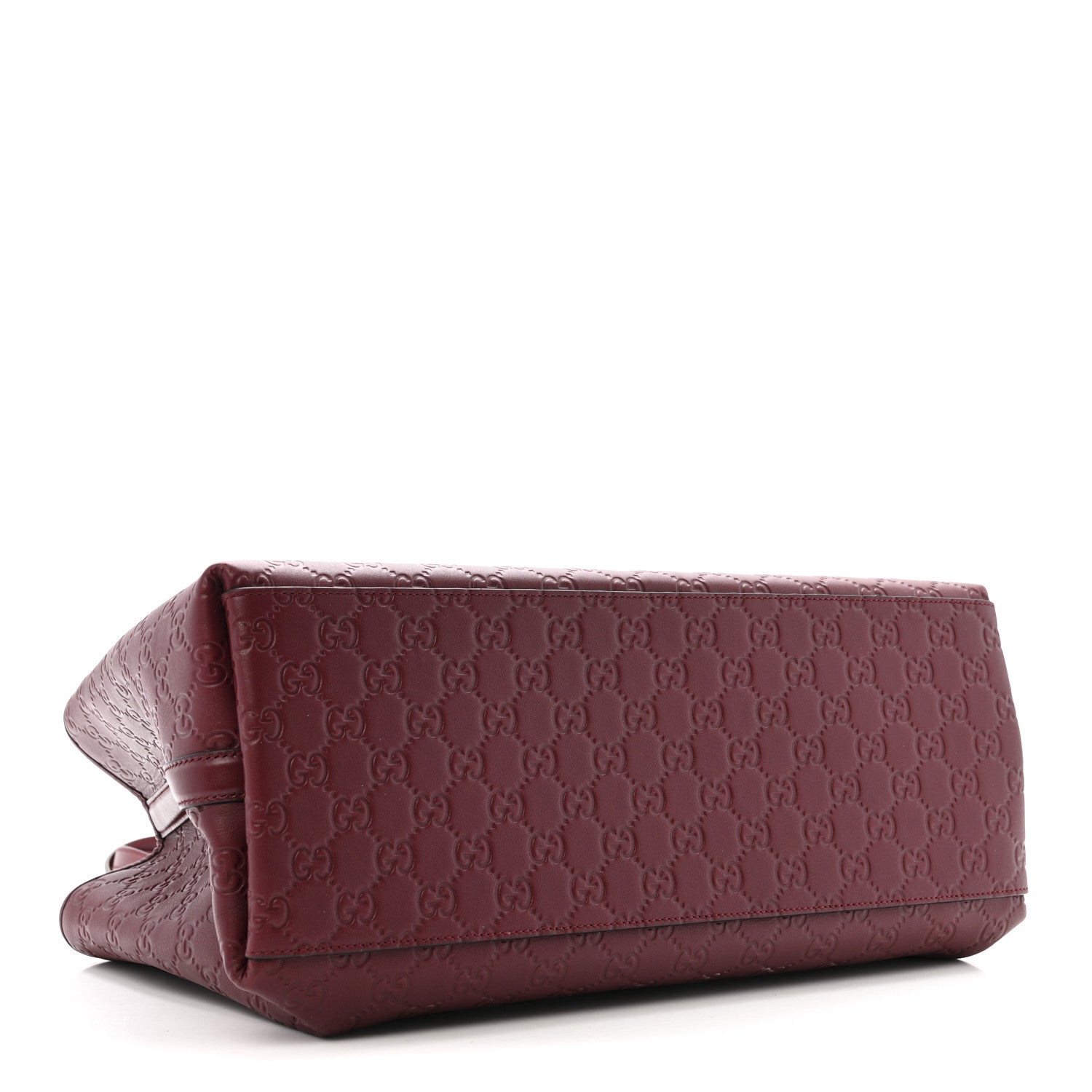 Gucci GG Calfskin Embossed Calfskin Large Tote Bag Rose Ancora