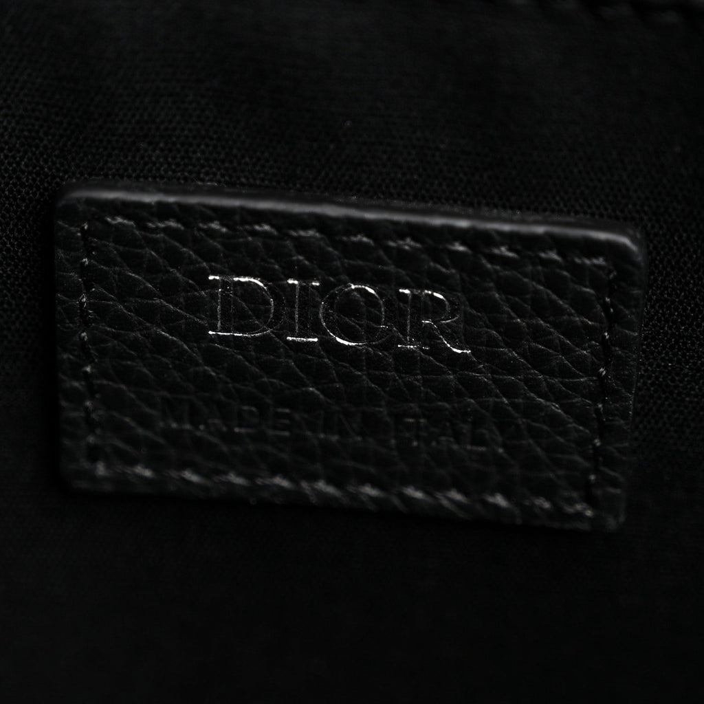 Christian Dior Maxi Oblique Jacquard East West Tote Beige Blue
