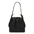 Chanel Denim Quilted Medium Chanel 25 Handbag Dark Blue