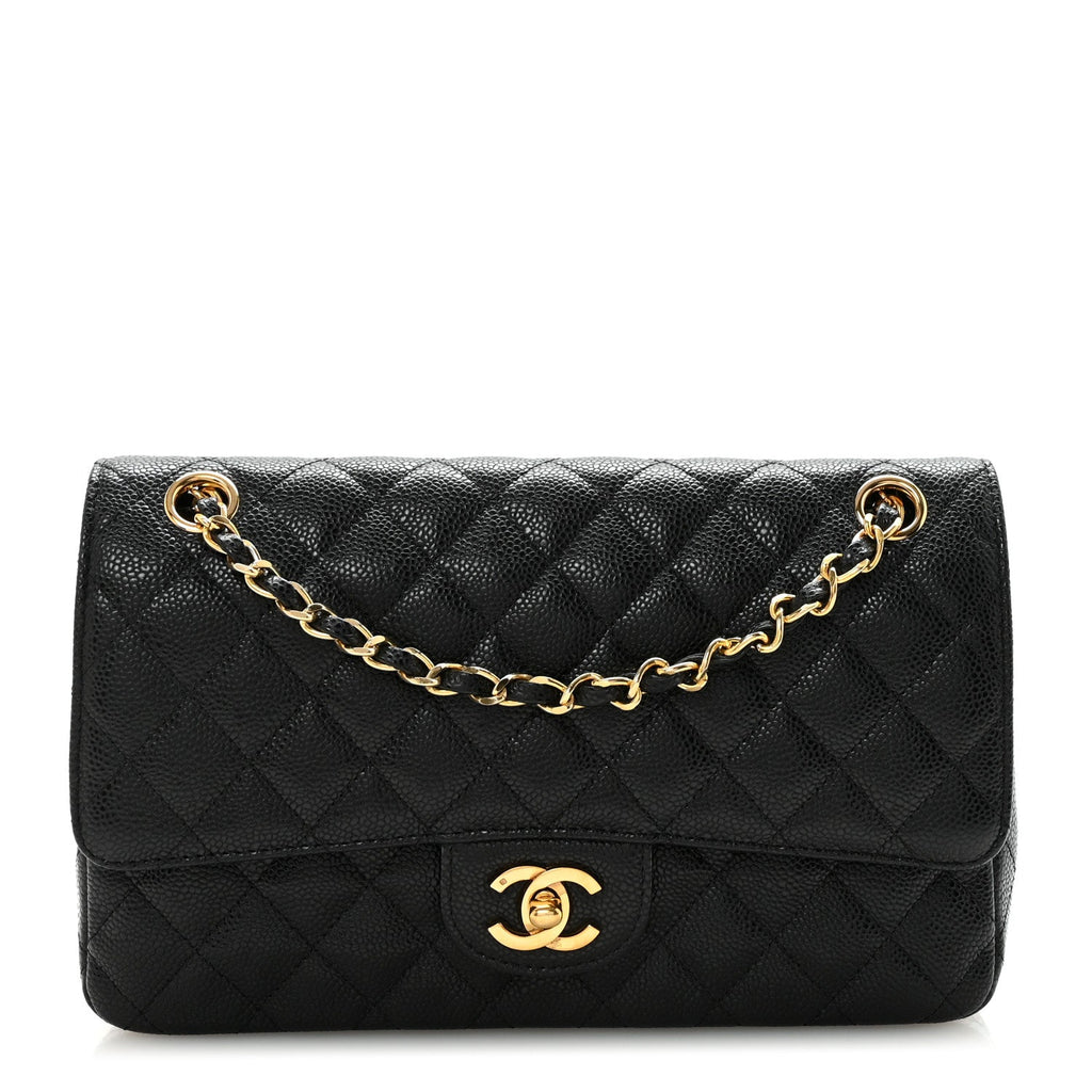Chanel Caviar Quilted Medium Double Flap Black