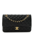 Chanel Caviar Quilted Medium Double Flap Black
