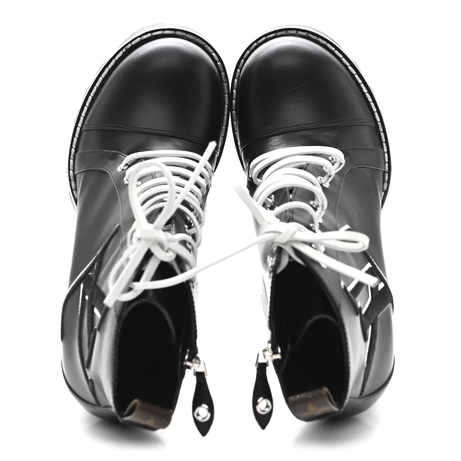 Louis Vuitton Calfskin Monogram Star Trail Ankle Boots 41 Black