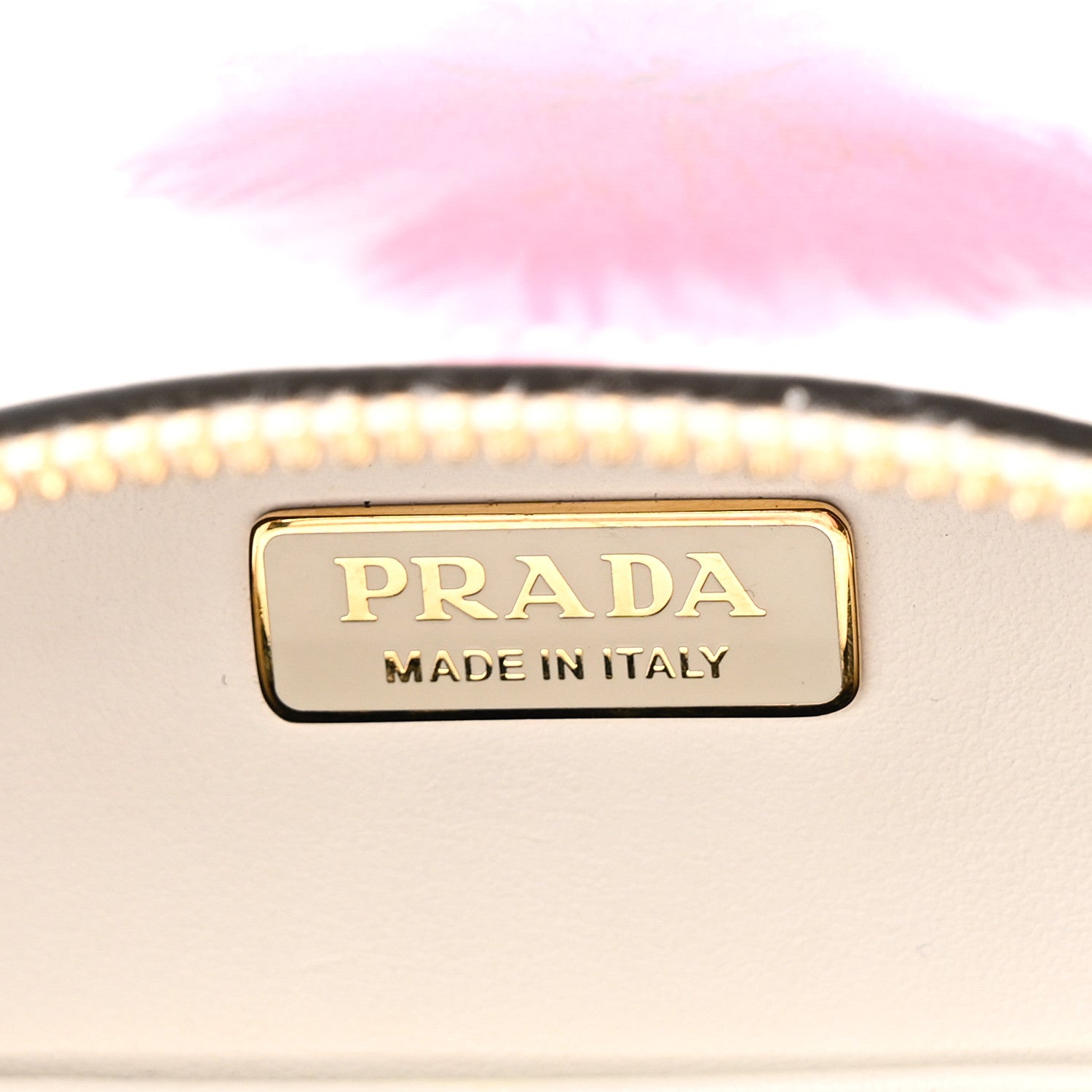 Prada City Calfskin Tie Dye Print Mini Odette Backpack White Pink Black