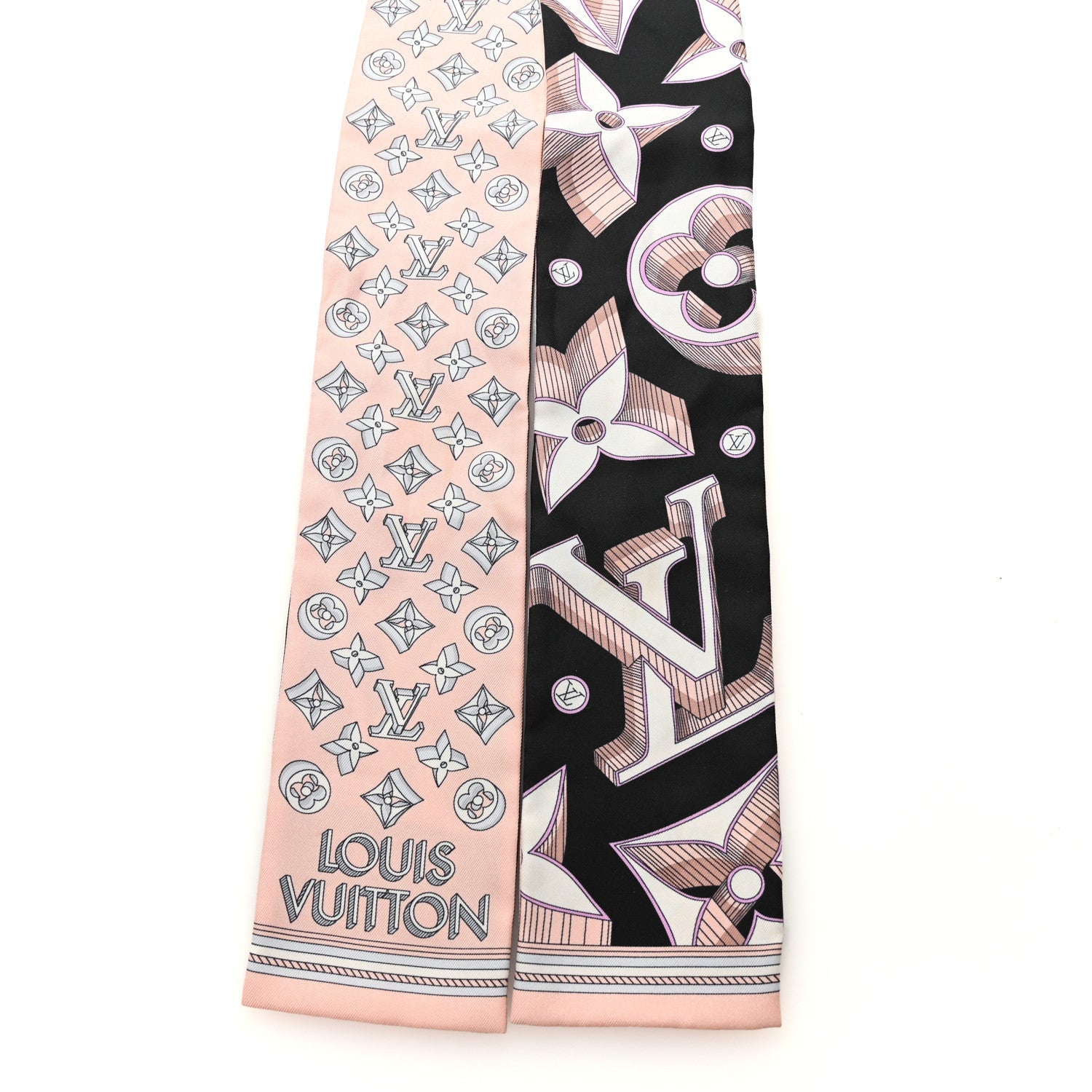 Louis Vuitton Silk Ultimate 3D Bandeau Rose Clair Black