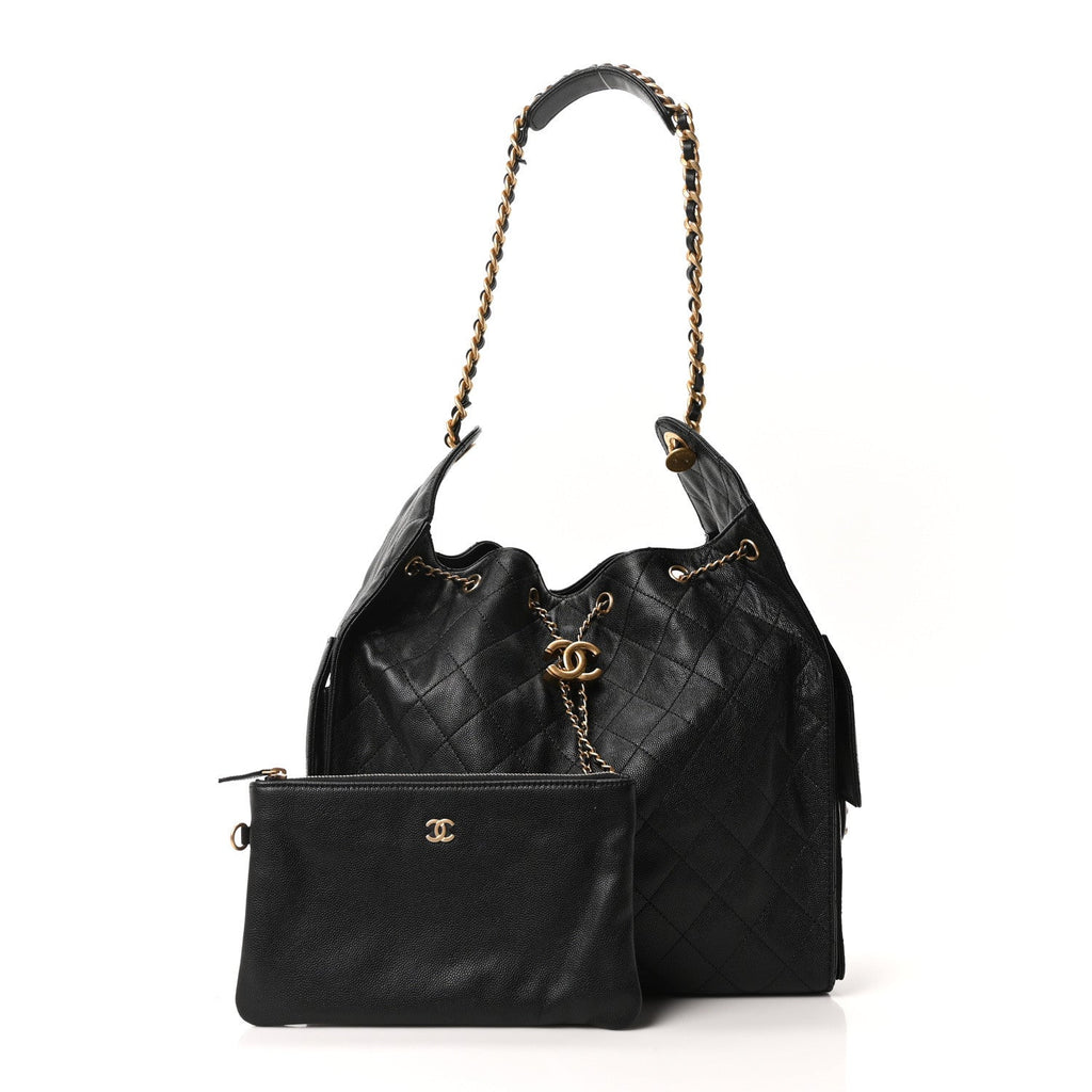 Chanel Caviar Quilted Medium Chanel 25 Handbag Black