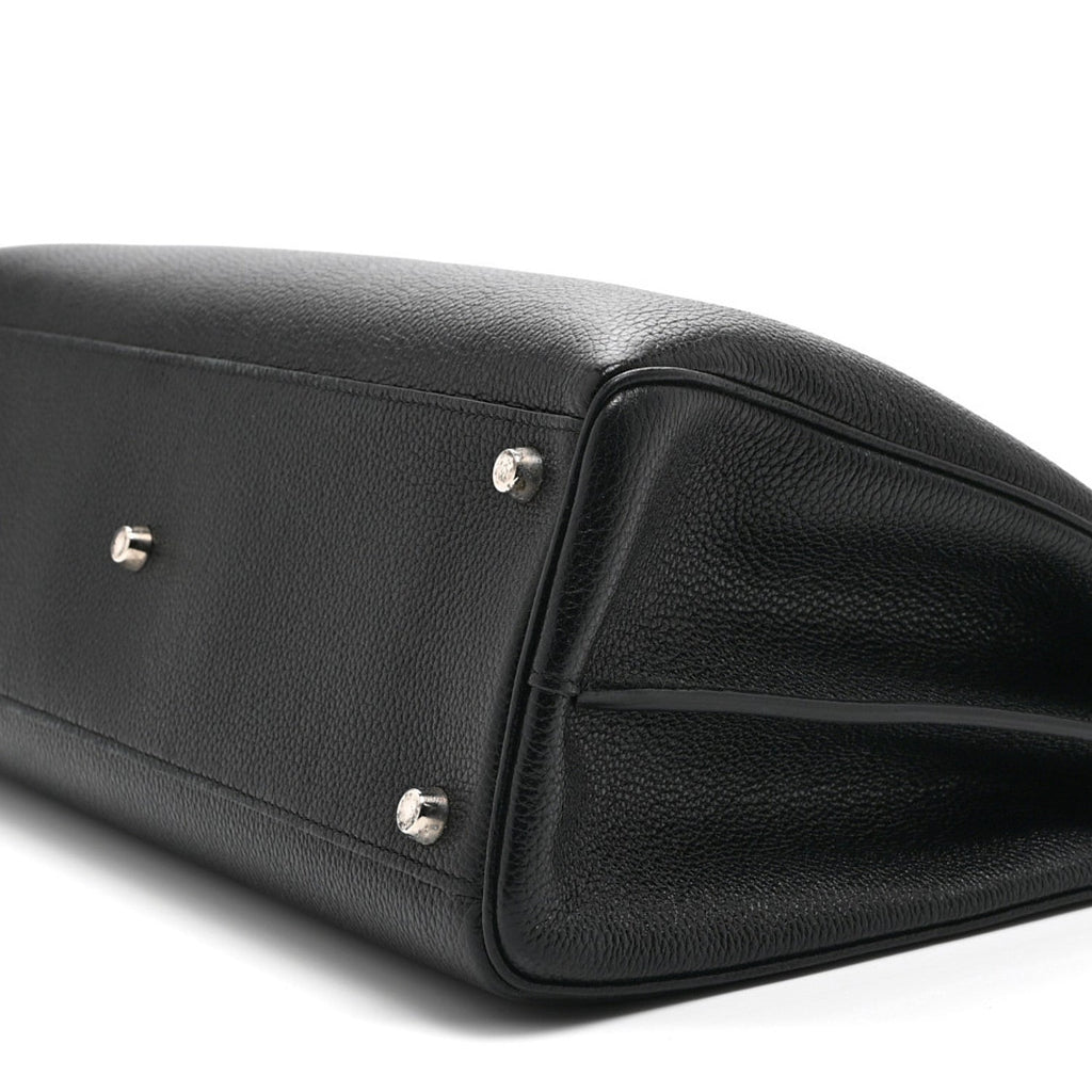 Gucci Grainy Calfskin Medium Zumi Top Handle Bag Black