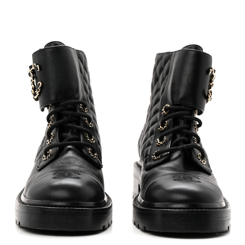 Calfskin Cap Toe CC Riding Boots 39 Black