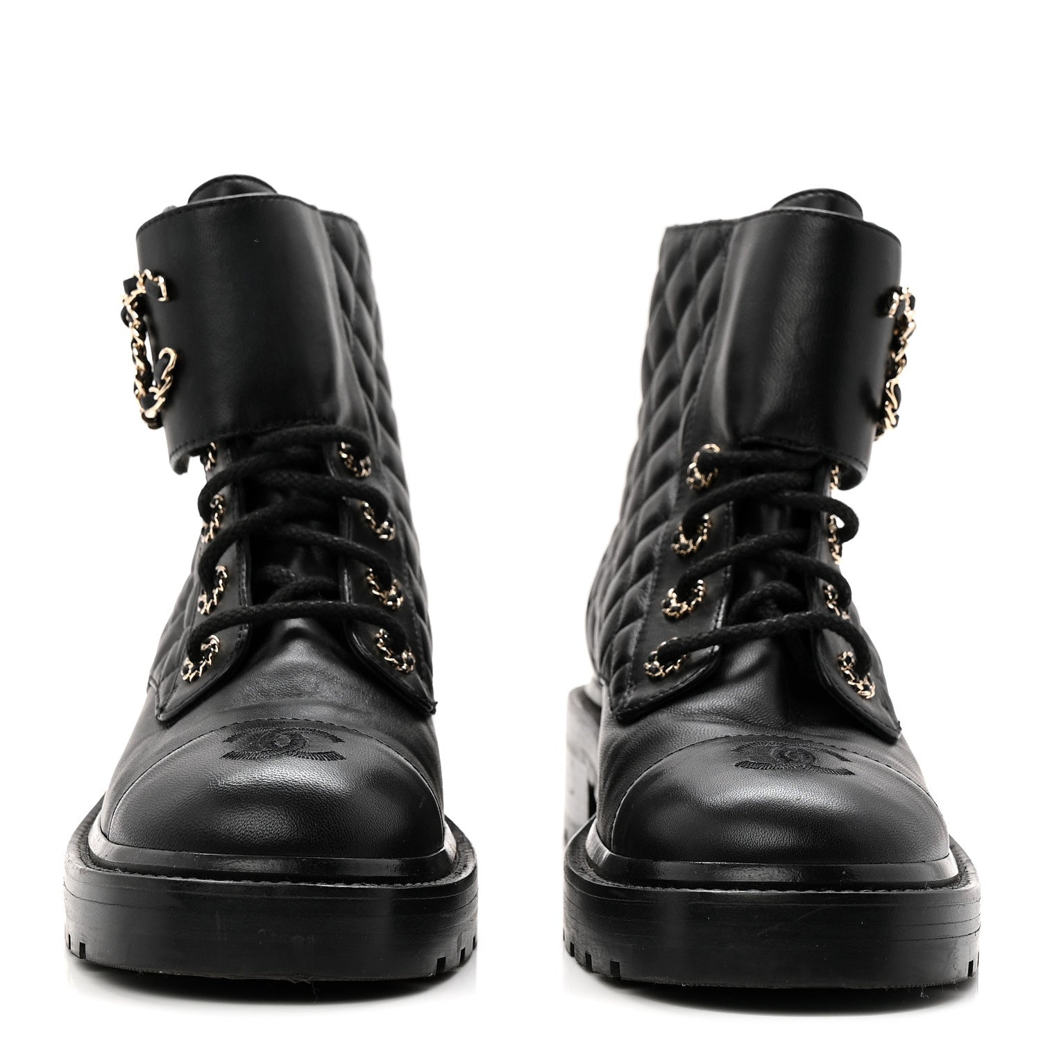 Calfskin Cap Toe CC Riding Boots 39 Black