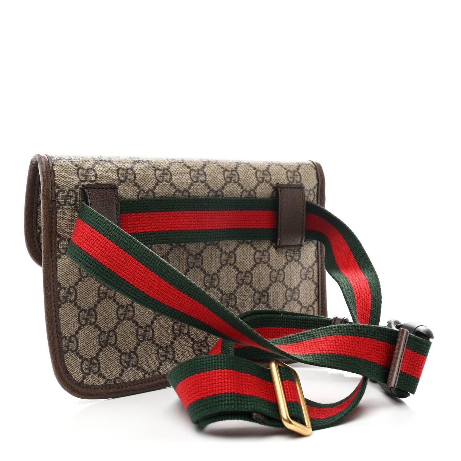 Gucci GG Supreme Monogram Neo Vintage Web Belt Bag Brown
