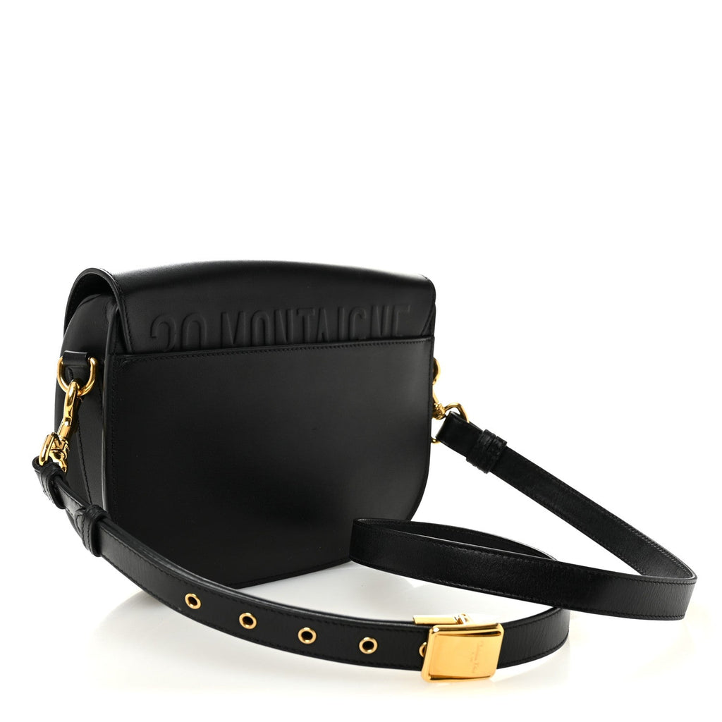 Christian Dior Box Calfskin Medium Bobby Flap Black