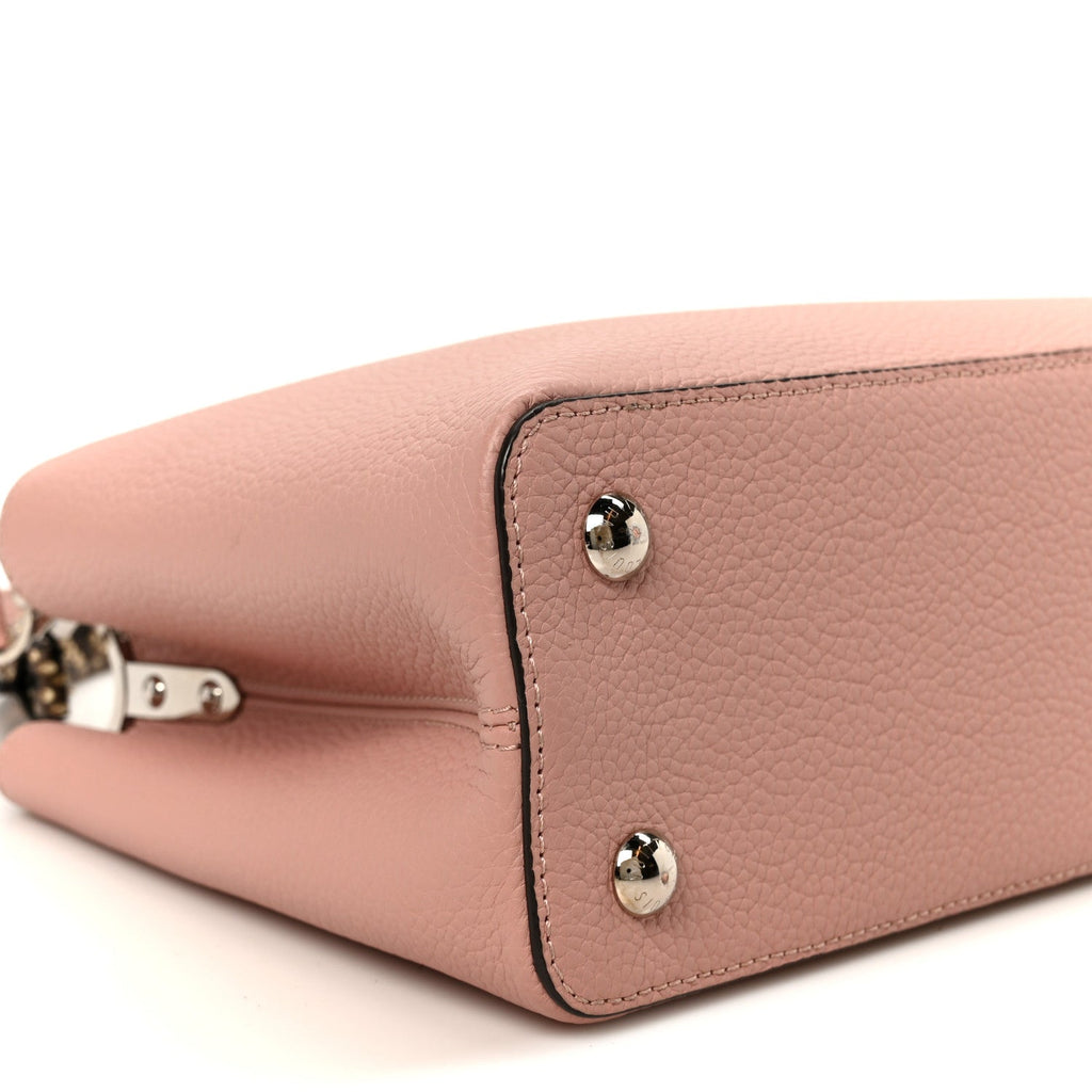 Louis Vuitton Taurillon Snakeskin Capucines PM Magnolia