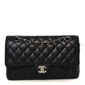 Chanel Caviar Quilted Medium Double Flap Black