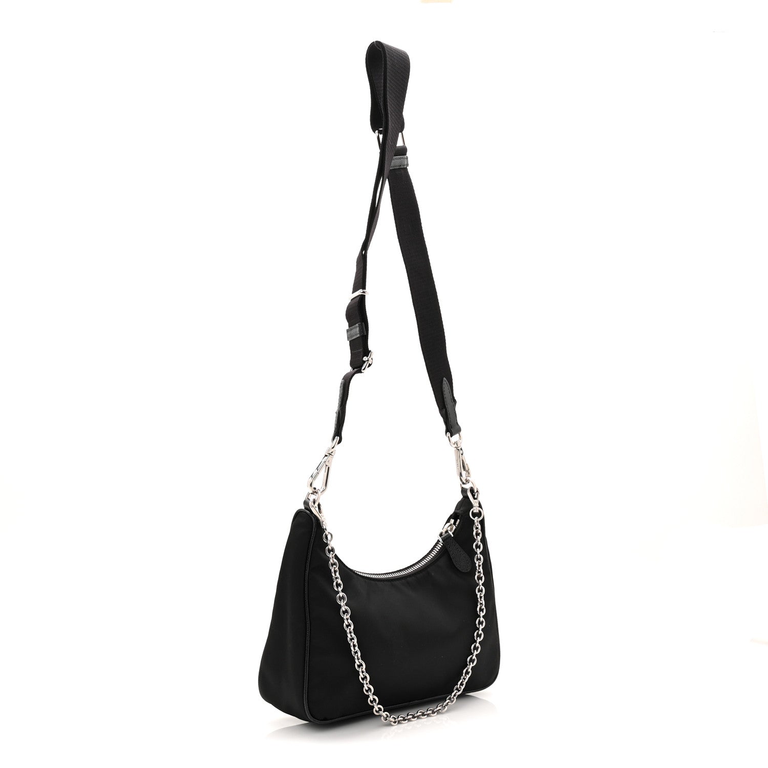 Prada Nylon Re-Edition 2005 Shoulder Bag Black