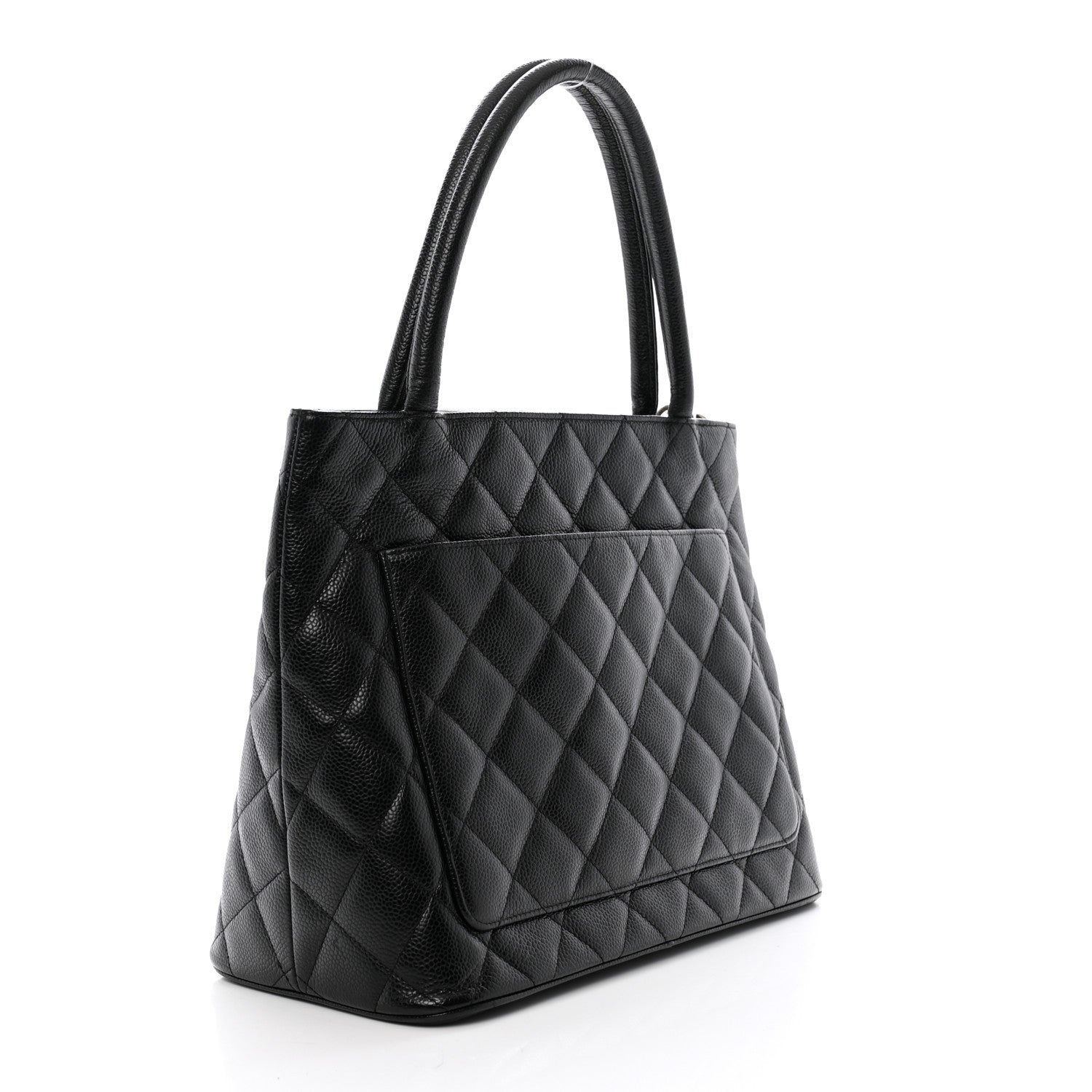 Chanel Caviar Quilted Medallion Tote Black