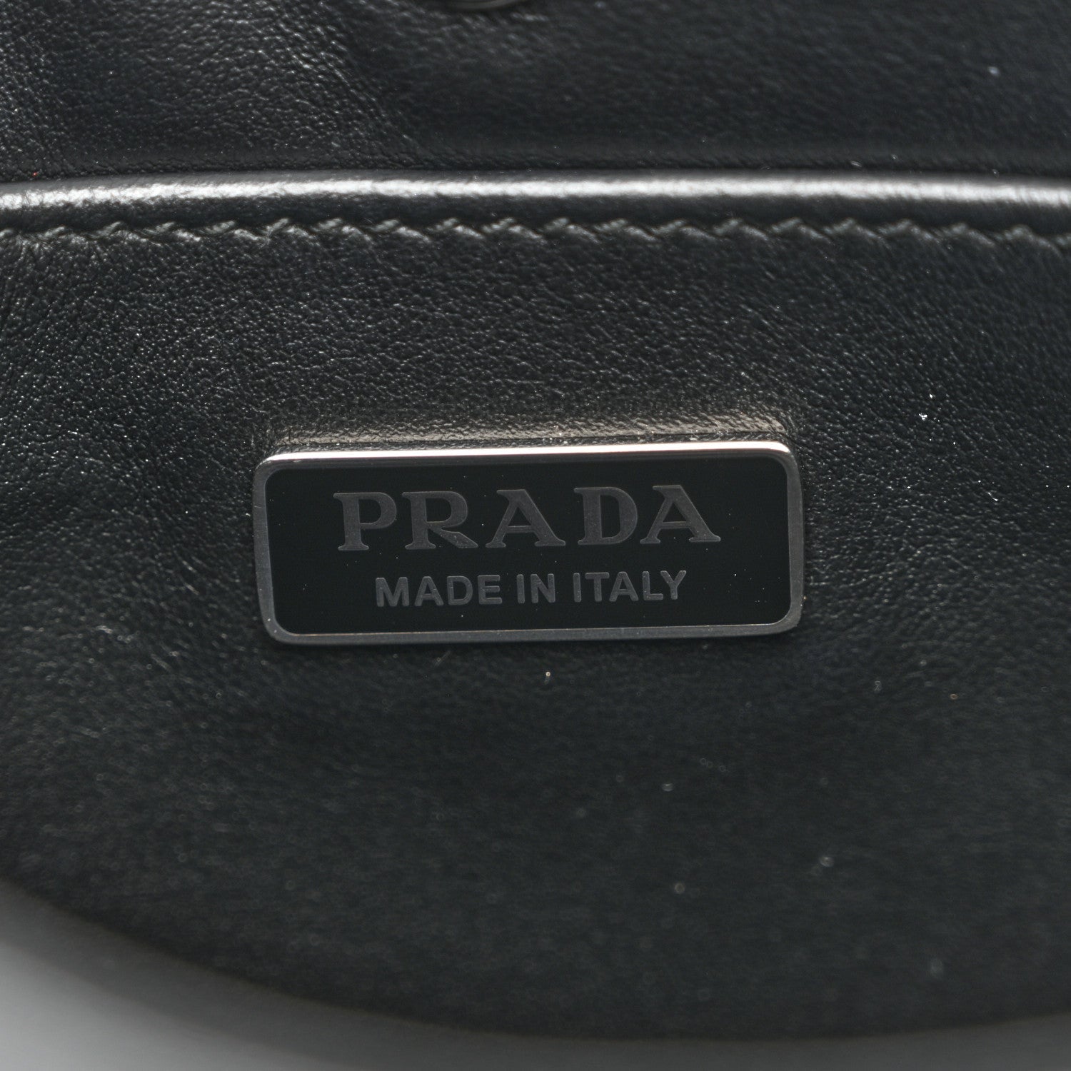 Prada Spazzolato Cleo Shoulder Bag Black