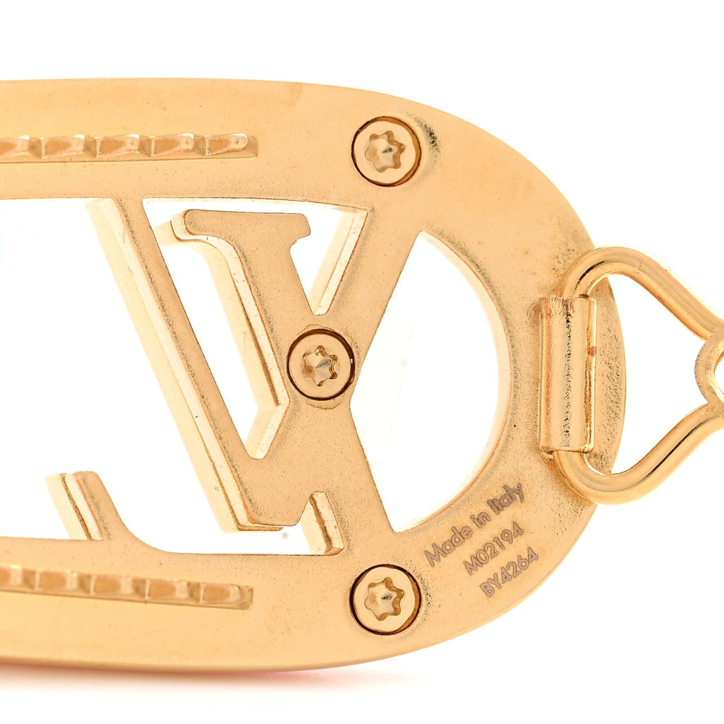 Louis Vuitton Monogram Metal Resin My LV Chain Hair Clip Pink