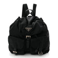 Prada Tessuto Nylon Vela Medium Backpack Black