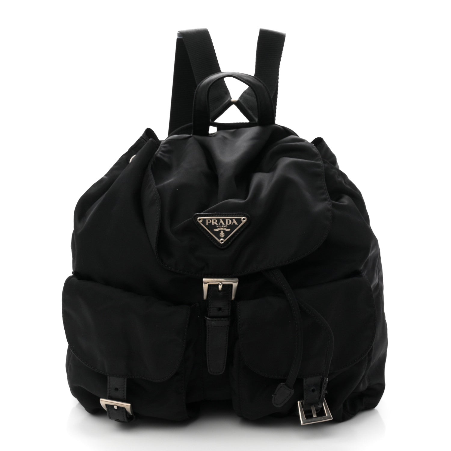 Prada Tessuto Nylon Vela Medium Backpack Black